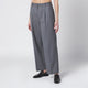 Anine Bing Trent Cropped Trousers In Light Grey Fabric