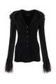 Alberta Ferreti Black Crepe Blazer