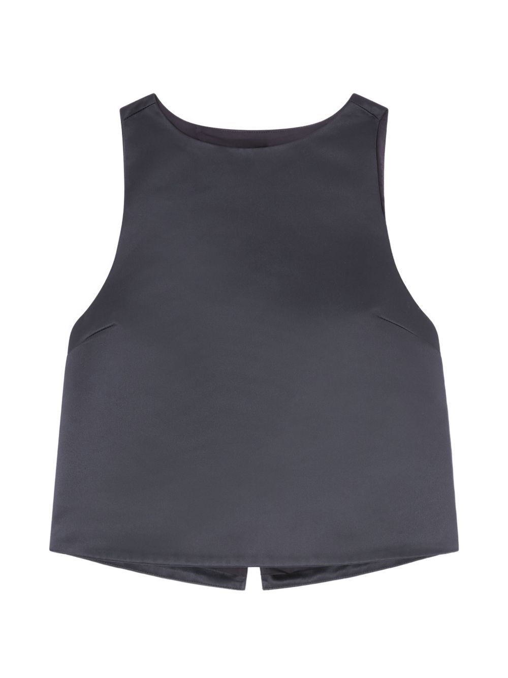 Ganni Ganni Black Satin Top