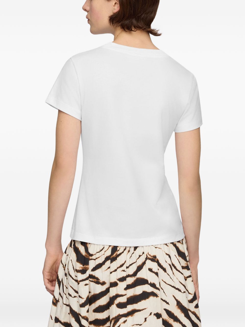 Ganni Printed Cotton T-Shirt