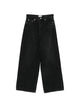 Ganni Floral-Embroidered Wide-Leg Jeans
