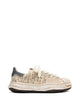 Maison Mihara Yasuhiro	 "Blakey" Original Sole Graffiti Printed Canvas Low Top Sneakers