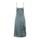 Acne Studios Green Viscose Midi Dress