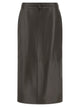 Alberta Ferretti Leather Skirt
