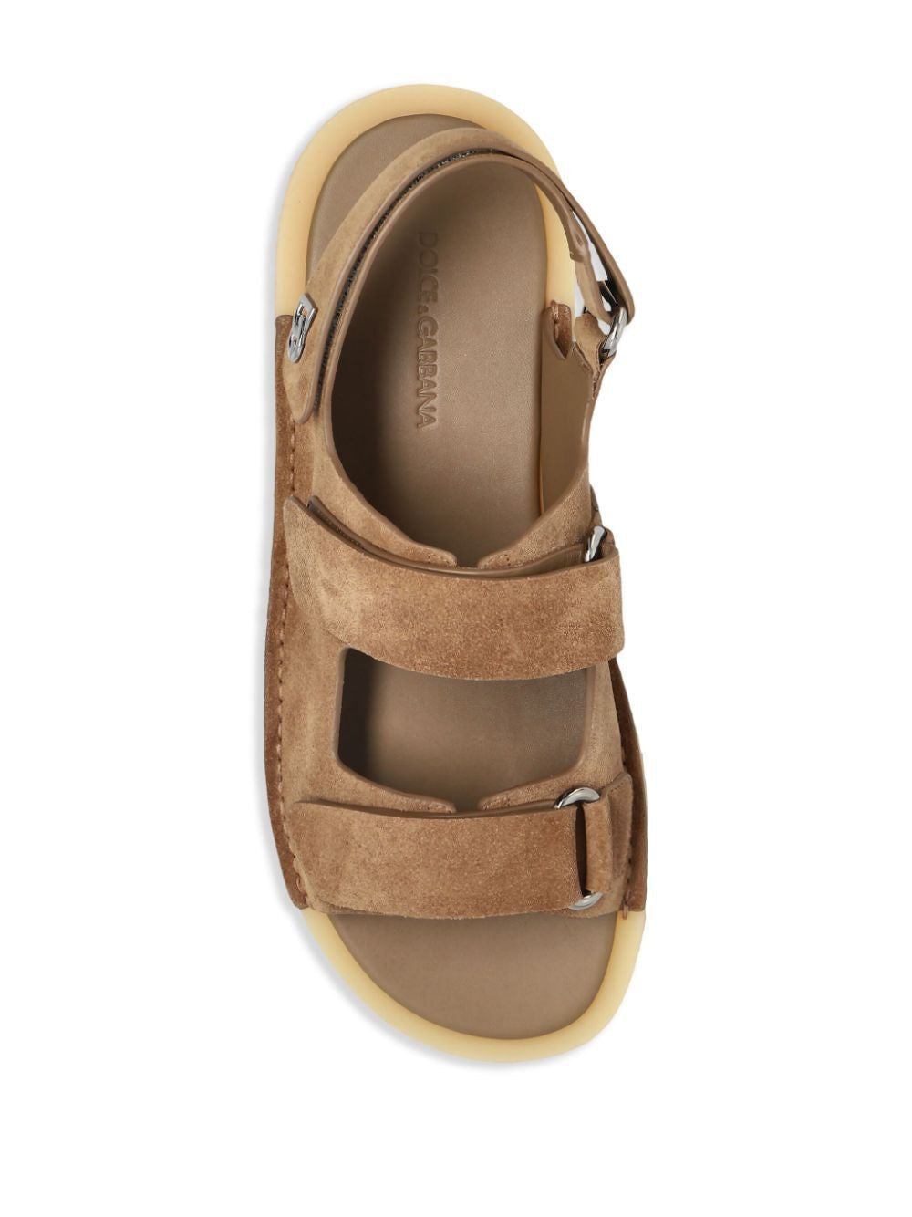 Dolce & Gabbana Touch-Strap Suede Sandals