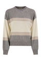 Peserico Colour-Block Virgin Wool, Silk And Cashmere Jumper