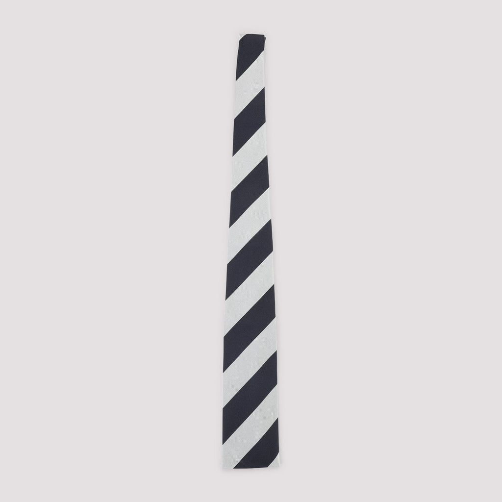 Celine Navy Blue Silk 8.5X145cm Tie