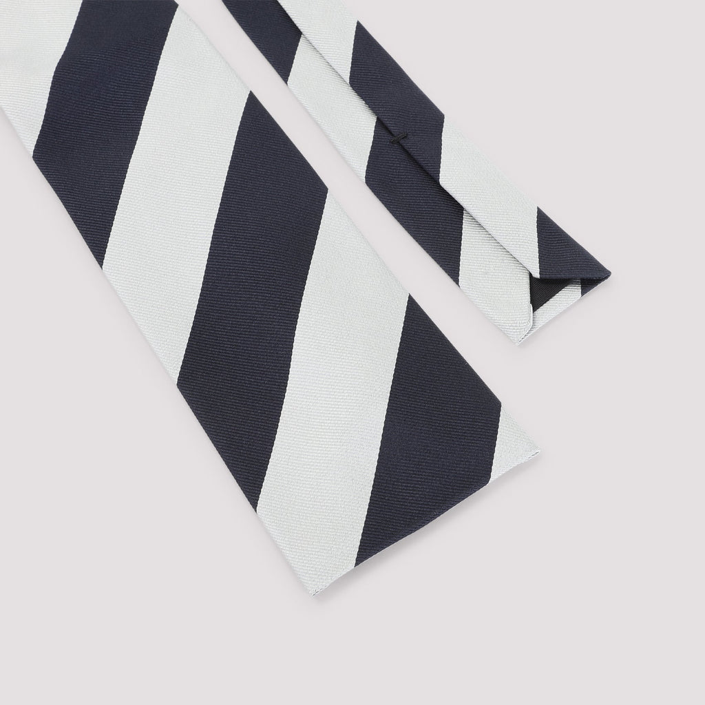 Celine Navy Blue Silk 8.5X145cm Tie