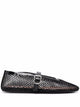 Alaia Fishnet Ballet Flats