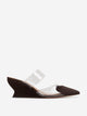 Alaia Le Coeur Wedge Mules 60