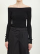Alaia Black Ribbed Boat Body