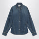 Alaia  Rounded Blue Denim Shirt