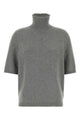 Alaia Grey Stretch Cashmere Blend Sweater
