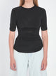 Alaia Black Gathered Waist Sweater