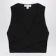 Alaia Black Cottonblend Wrap Top