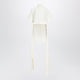 Alaia Asymmetric Top In Cream Viscose Cady