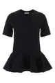 Alaia Black Cotton T-Shirt