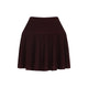 Alaia Burgundy Crinoline Wool Mini Skirt