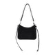 Phoebe Philo Black Silver Gig Small Suede Leather Shoulder Bag