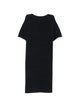 Fabiana Filippi Navy Blue Metallic Threading Round Neck Short Sleeves