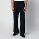 Lardini Blue Pleated Trousers With Pinstripe Pattern