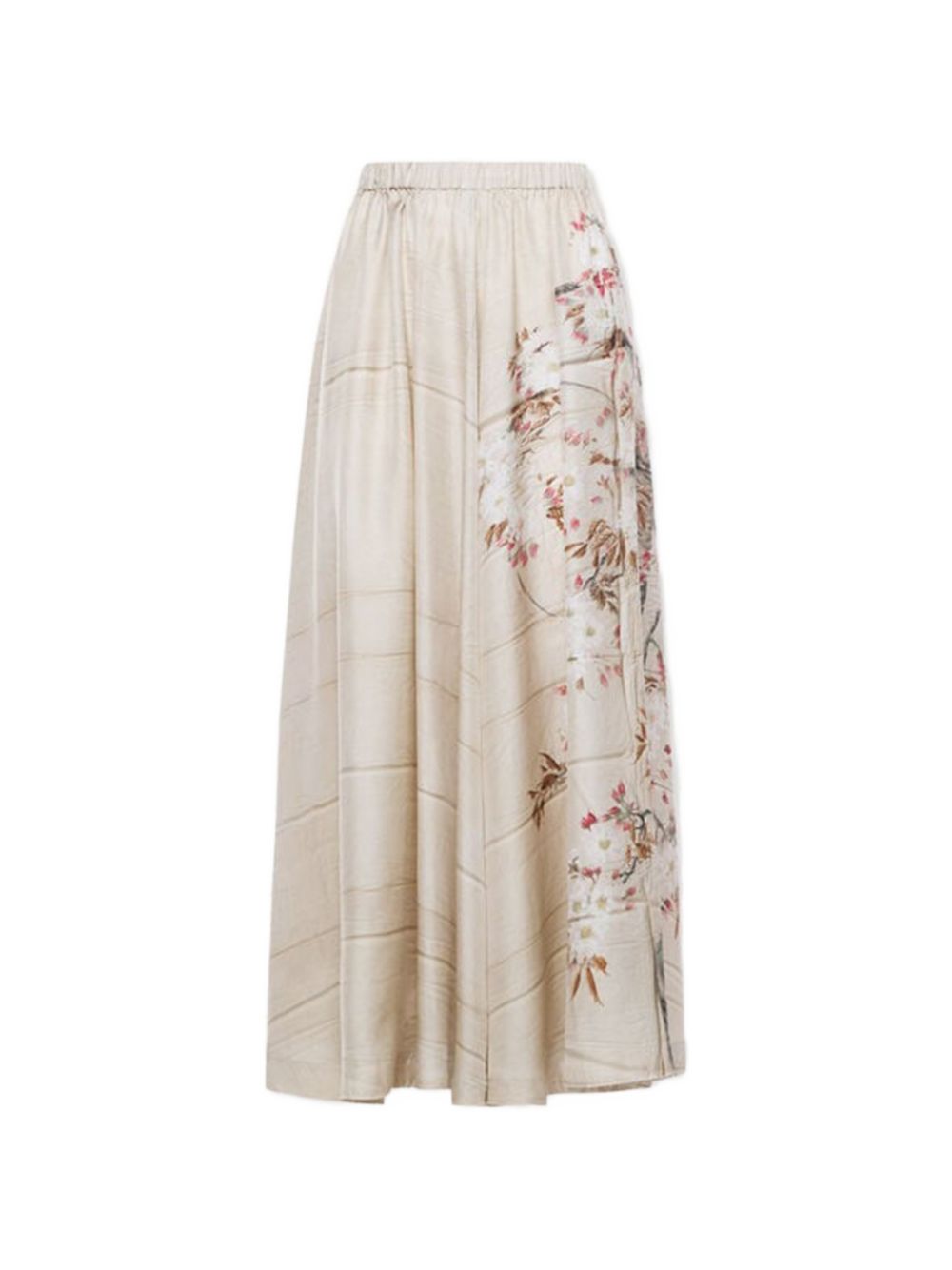 Pierre Louis Mascia Printed Silk Skirt