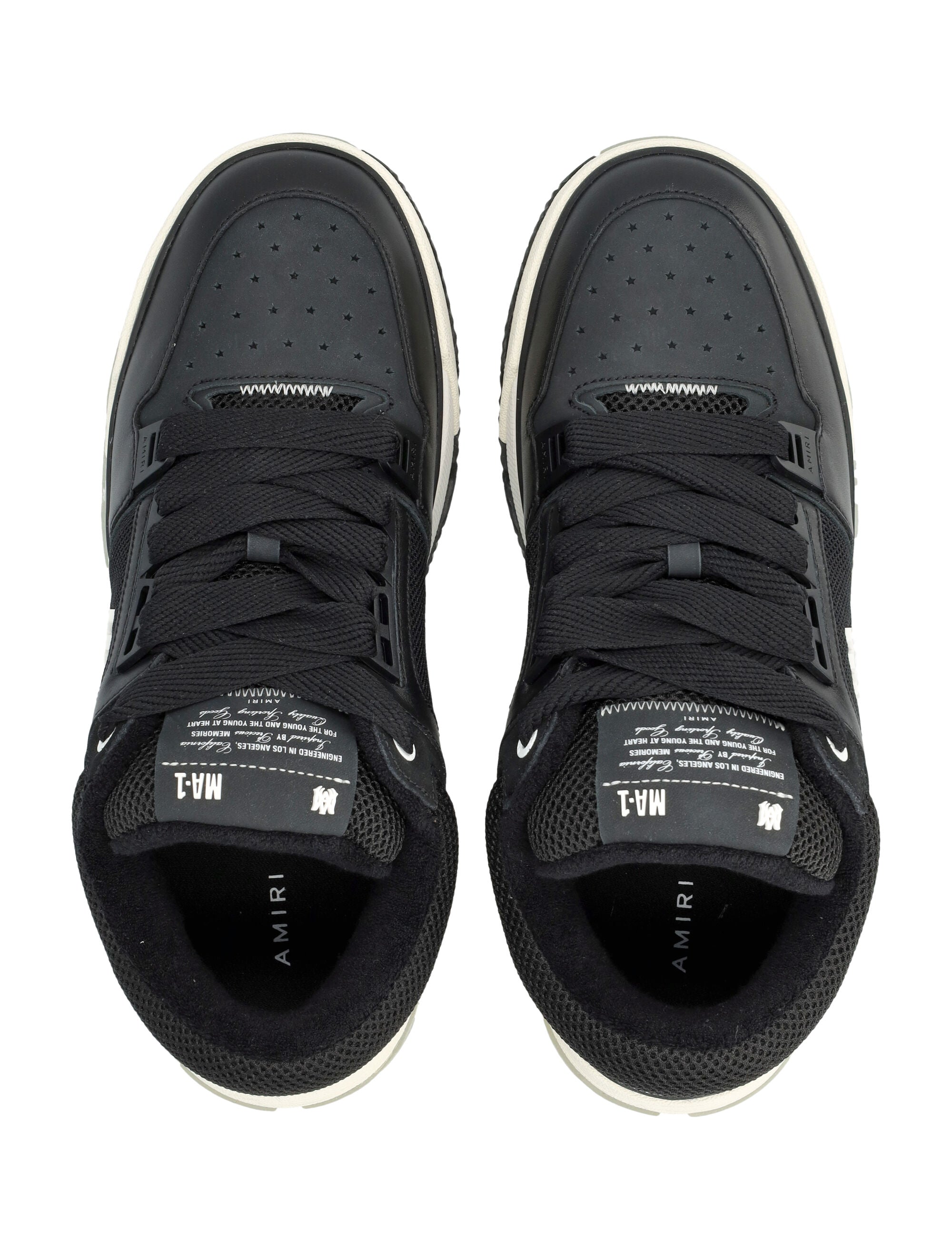 Amiri Amiri Ma-1 Leather Mesh Sneakers