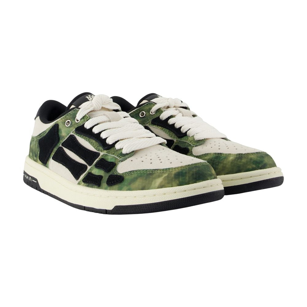 Amiri Camo Skel Top Low Sneakers -  - Synthetic - Green