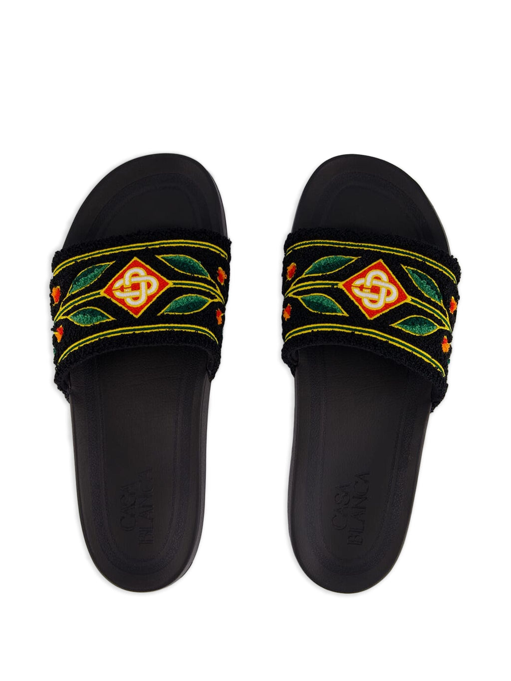 Casablanca Sandal Embroidered Terry