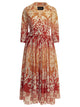 Samantha Sung Orange Cotton Dress