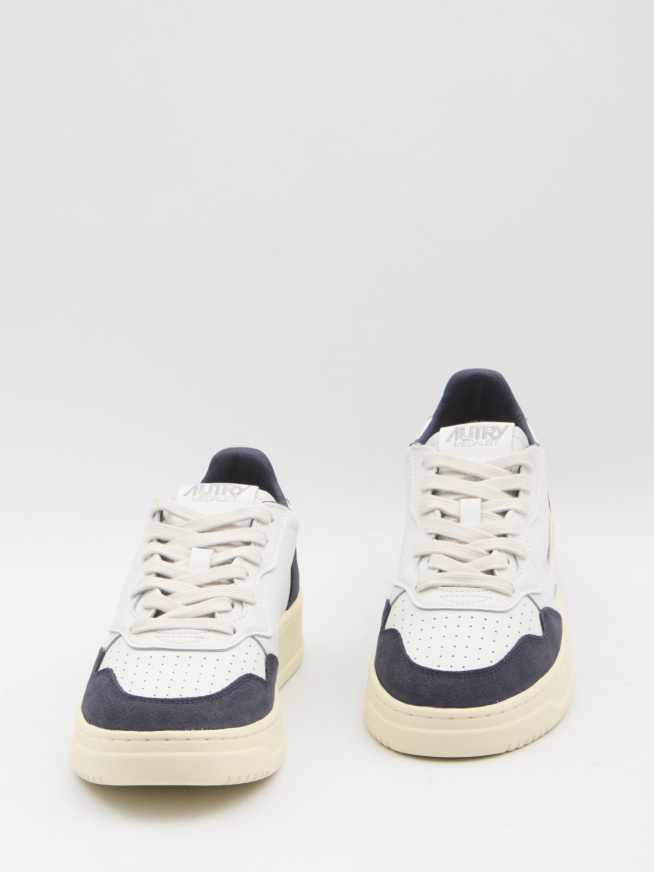 Autry Medalist Low - Leather And Suede Sneakers