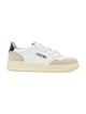Autry Autry Medalist Leather And Suese Low Sneakers - White Black