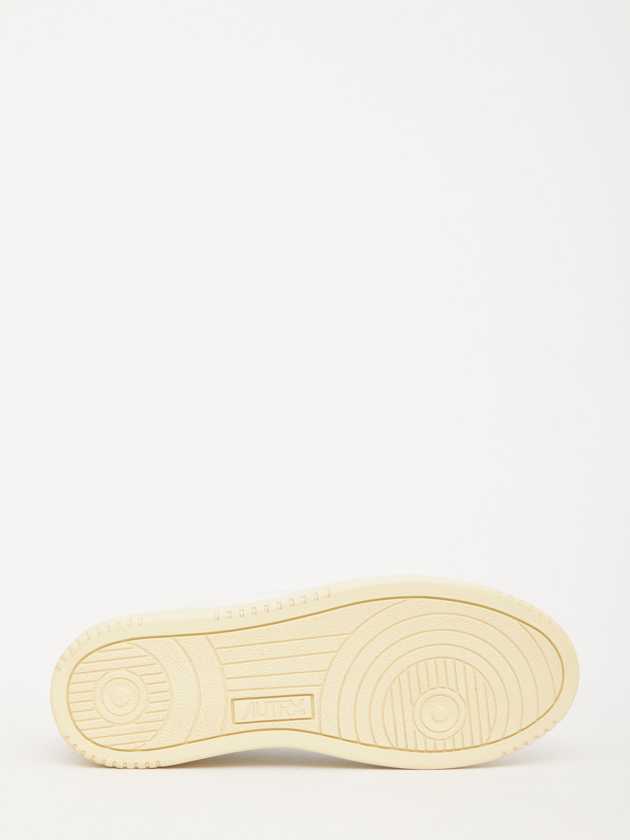 Autry Medalist White/Blue Leather Trainer