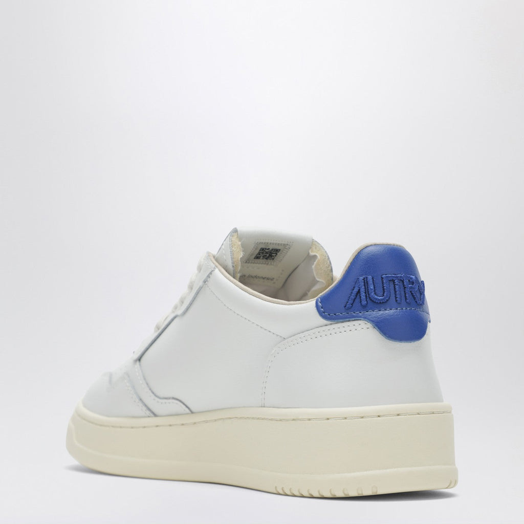 Autry Medalist Low Sneakers In White And Space Blue Floating Dreams