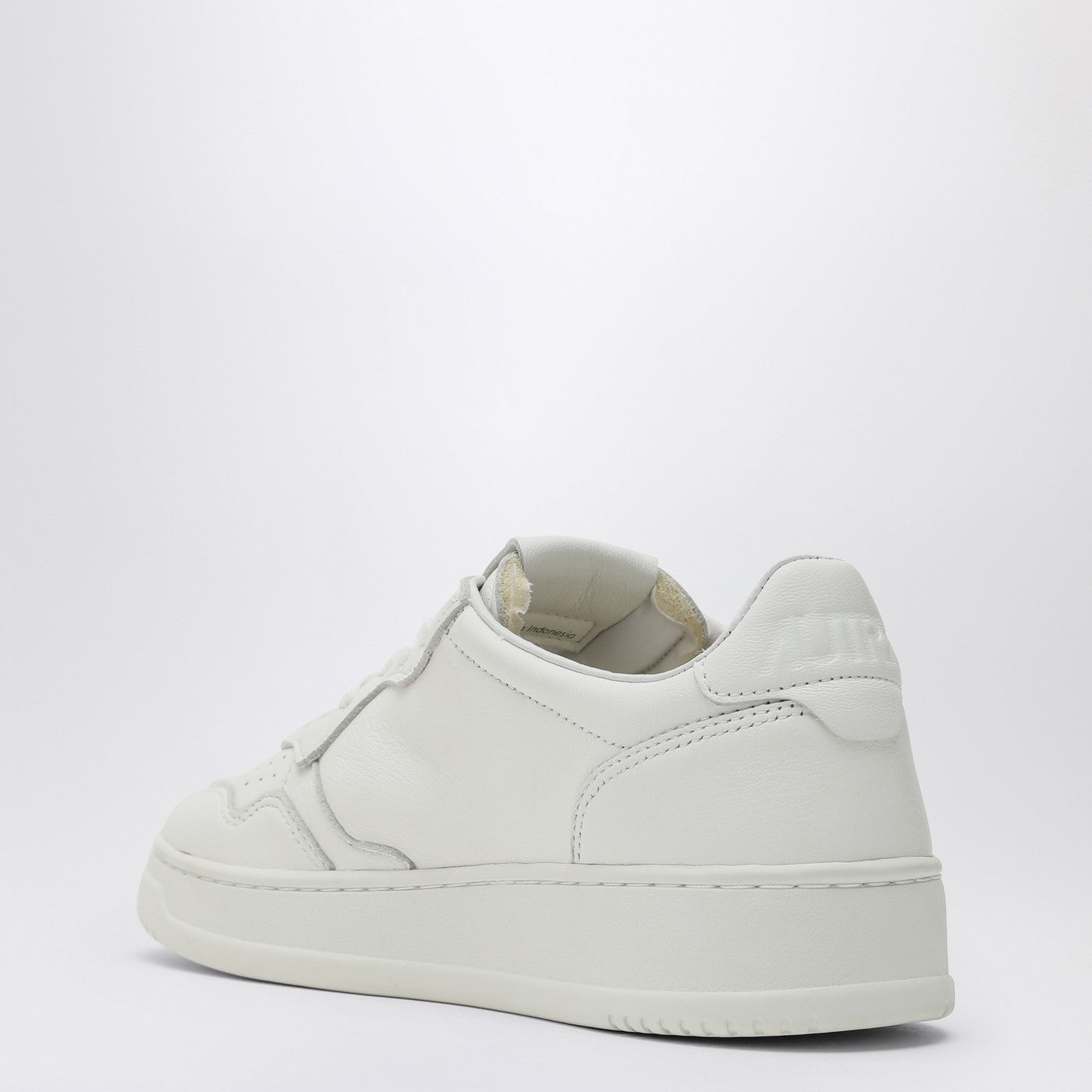 Autry Medalist Low White Goatskin Leather Sneakers