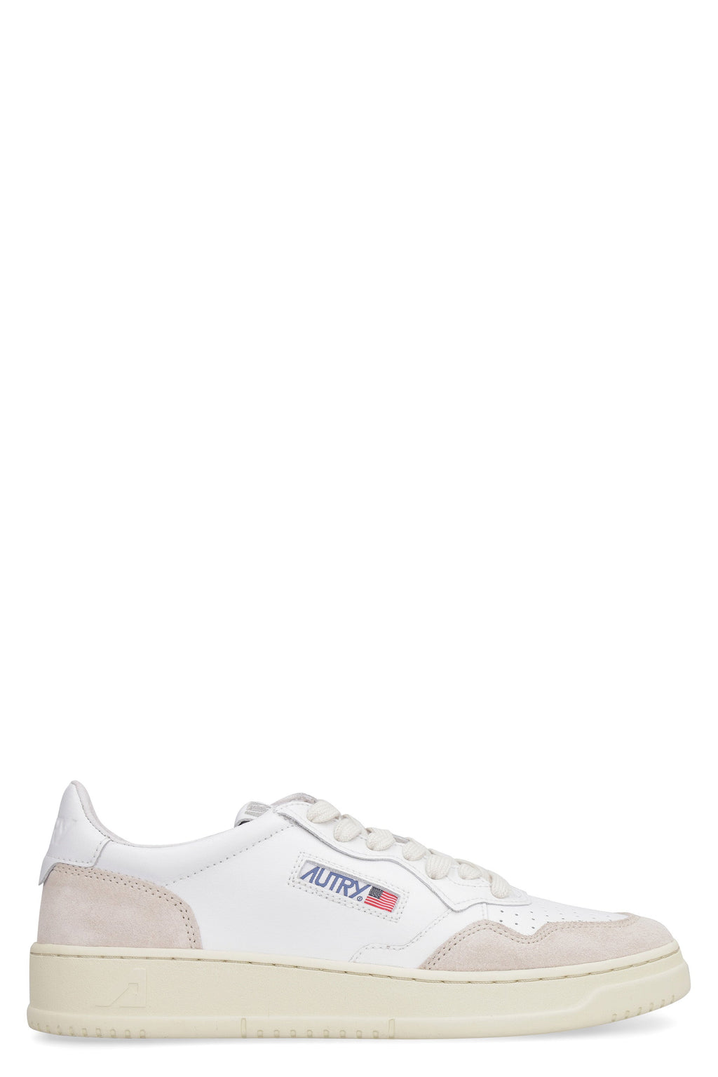 Autry Medalist Low - Leather And Suede Sneakers