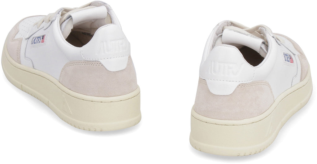 Autry Medalist Low - Leather And Suede Sneakers