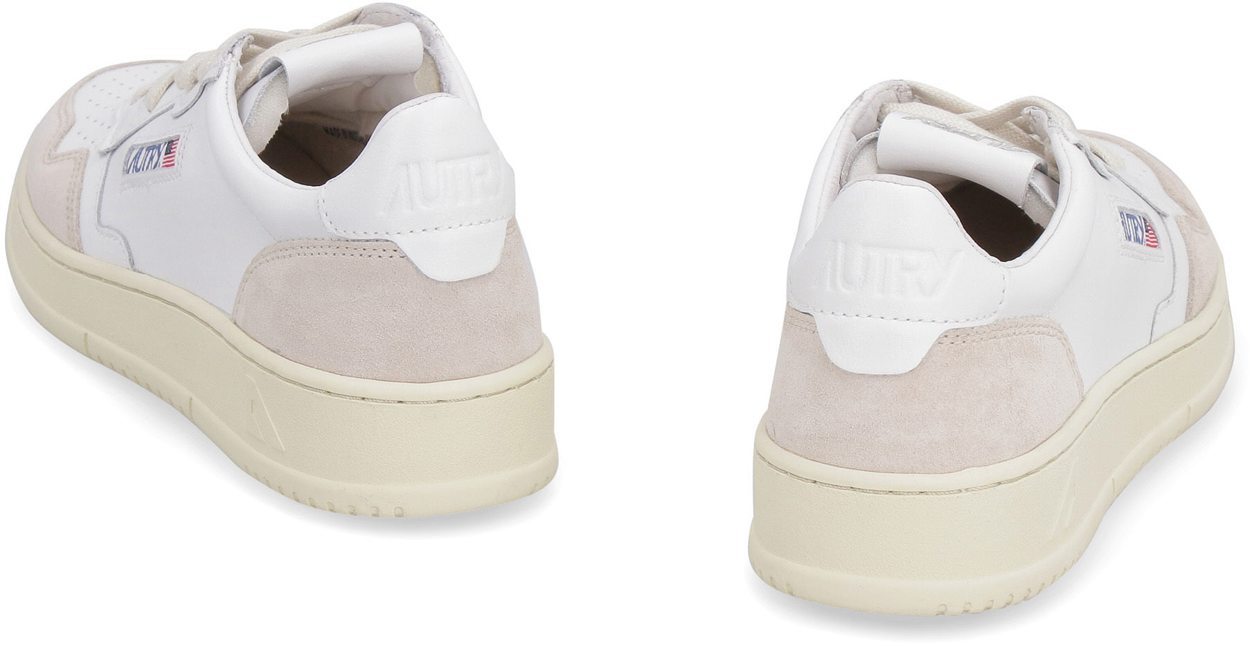 Autry Medalist Low - Leather And Suede Sneakers