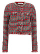 Self Portrait Fringed Knit Jacket