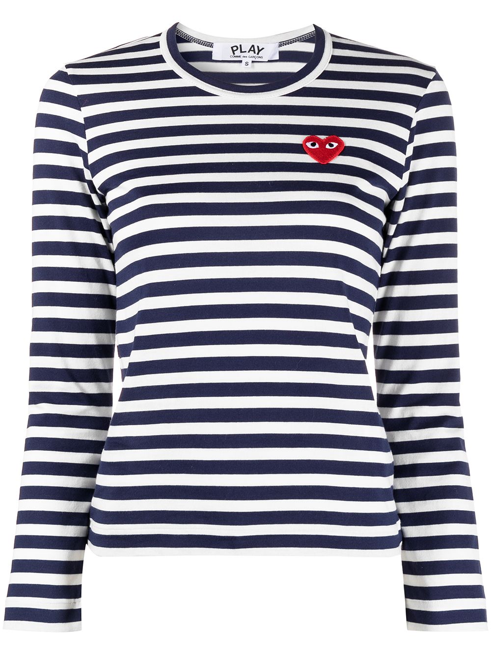 Comme Des Garçons Play Striped Cotton T-Shirt