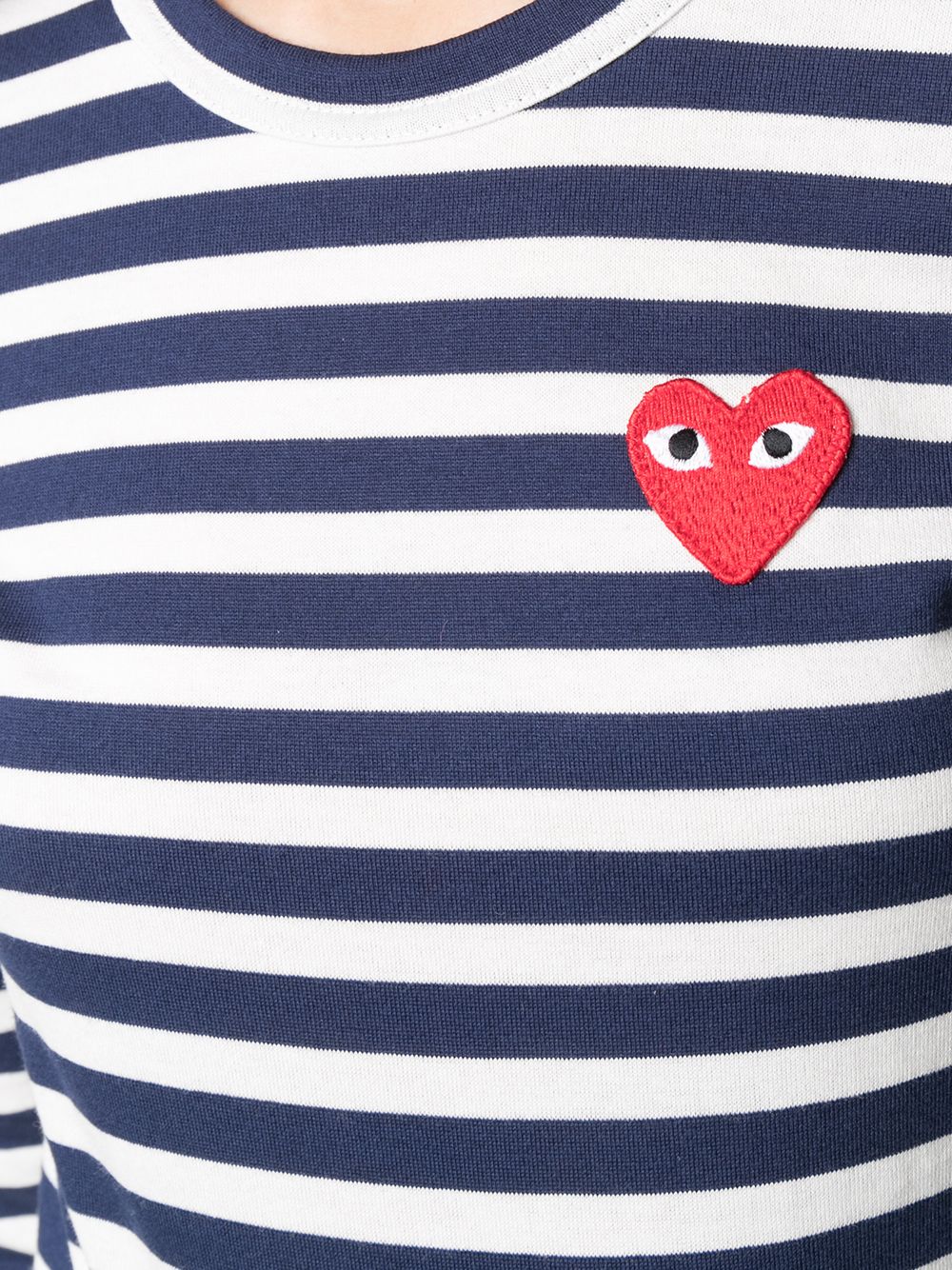 Comme Des Garçons Play Striped Cotton T-Shirt