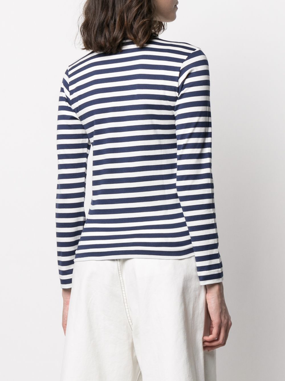Comme Des Garçons Play Striped Cotton T-Shirt