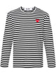 Comme Des Garçons Play Striped Cotton T-Shirt