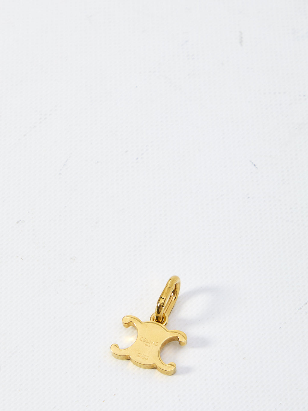 Celine Gold Brass Triomphe Charm