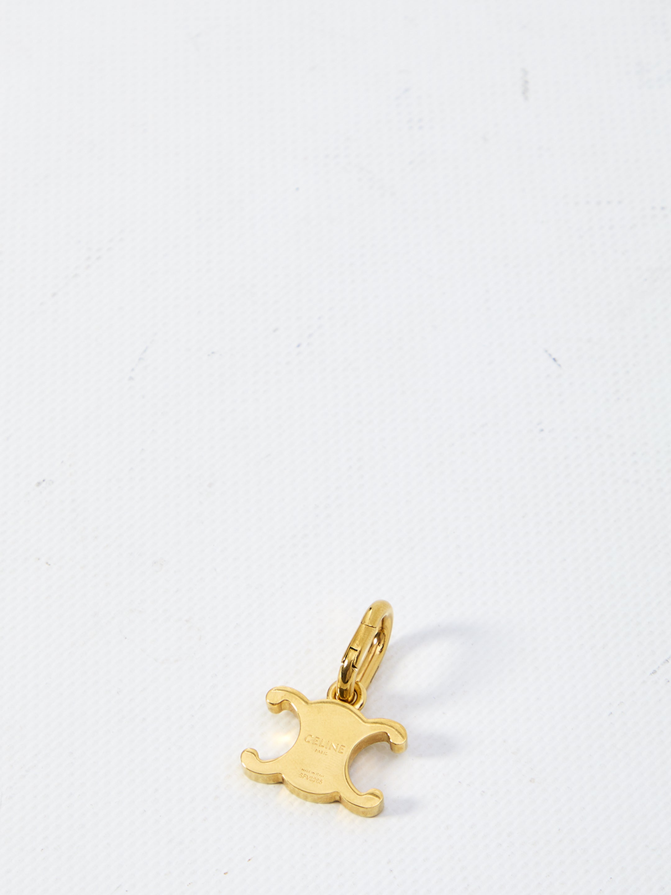Celine Gold Brass Triomphe Charm