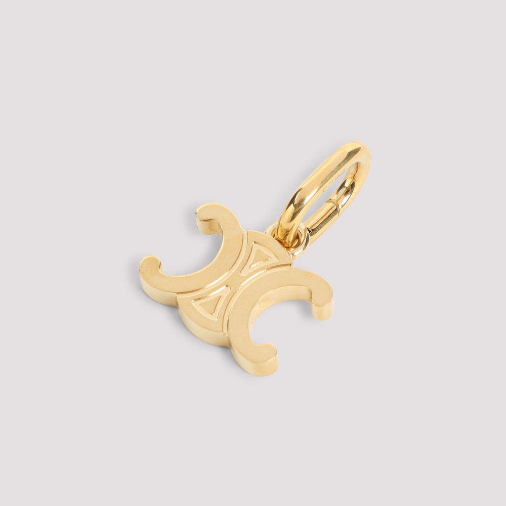 Celine Gold Brass Triomphe Charm