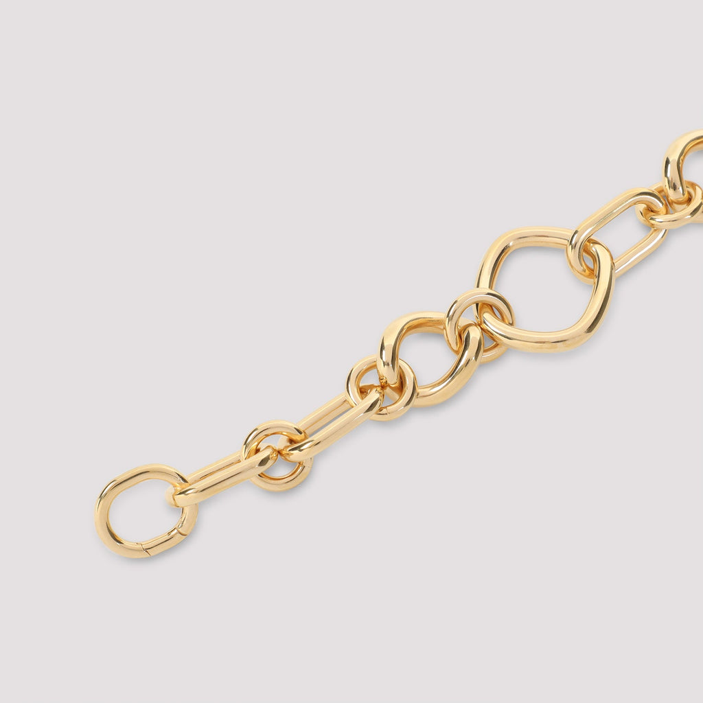 Celine Gold Brass Modern Thin Gourmette Bracelet