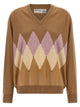Ballantyne Argyle Intarsia 'New Diamond' Sweater