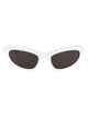 Balenciaga White Acetate Sunglasses