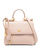 Dolce & Gabbana Sicily M Nude Det Golden Logo Bag